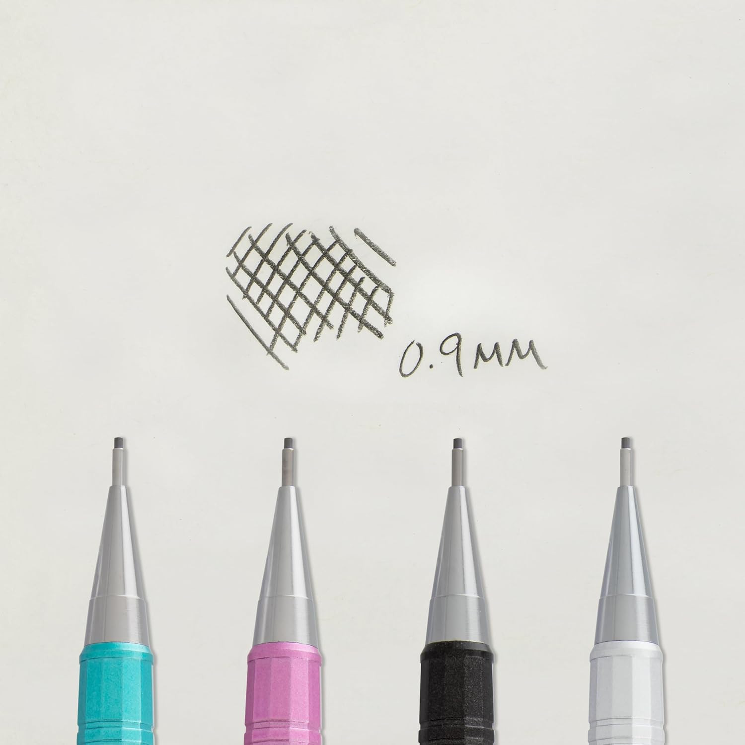 Sharp Mechanical Pencil, (0.9Mm), Metallic Silver Barrel, Box of 12 (P209Z)