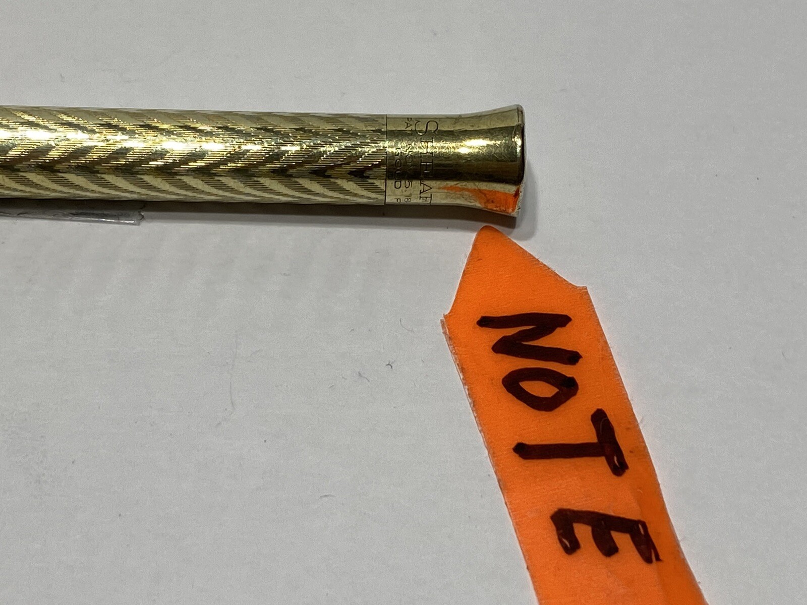 SHEAFFER’S GOLD FILLED ART DECO FLAT TOP TWIST MECHANICAL PENCIL