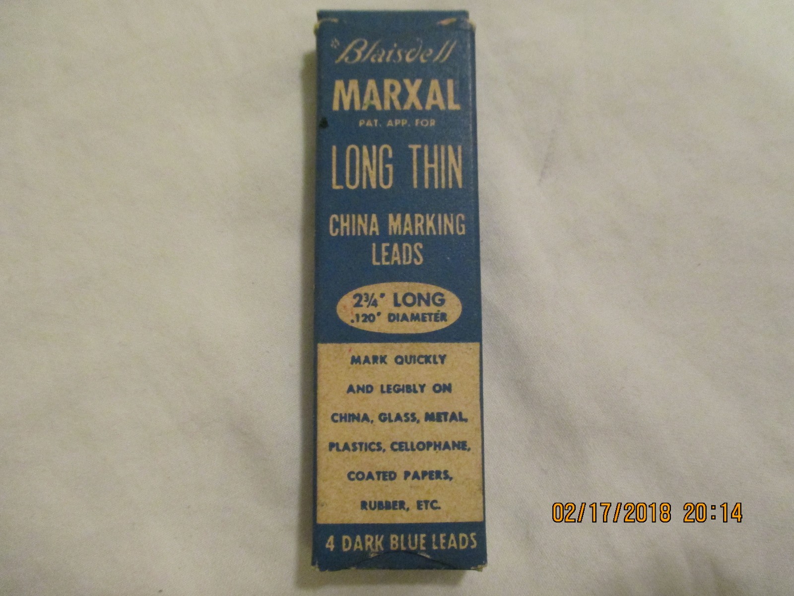 Vintage Blaisdell Marxal Long Thin China Marking Leads 2 3/4″ Long .120 Diameter