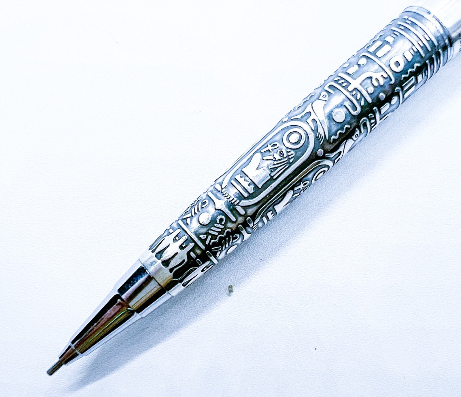 Vintage sailor Egypt Mechanical Pencil 0.5 0.5mm Sterling Silver 925 Box