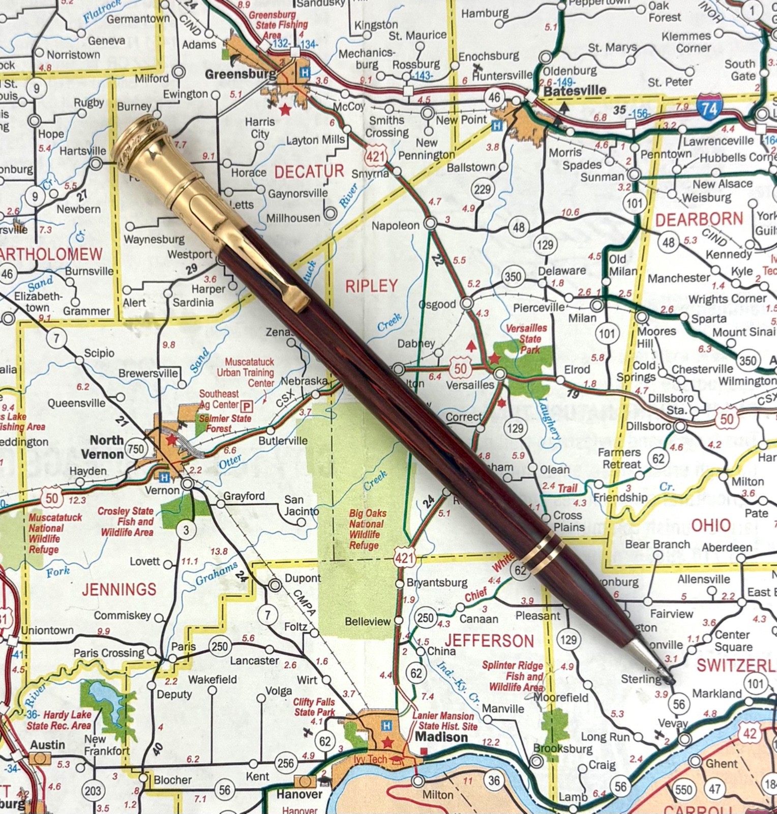 Vintage 1920s Wahl Eversharp “Rosewood” mechanical pencil with gold-filled trim