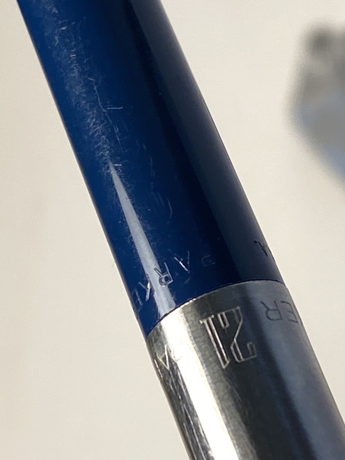 Vintage Parker Mechanical Pencil Dome End Blue 1970s USA