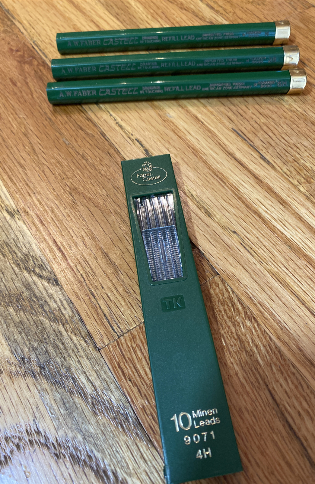 A.W. Faber Castell Drawing #9030 Refill Lead Lot Of 4 A W Faber Castell Lead Lot