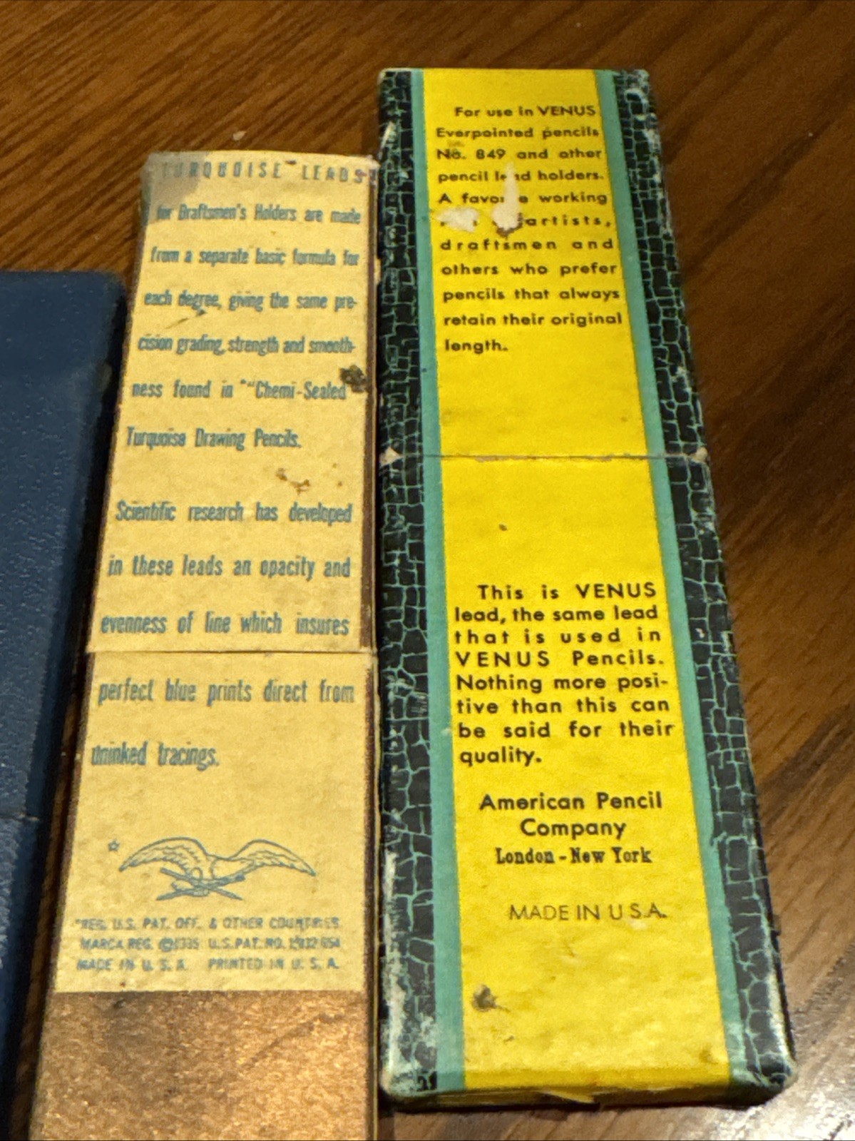 Lot of 3 Boxes of Vintage Venus, Eagle, Dixons Eldorado Lead Refills