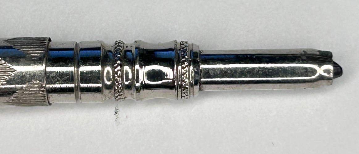 Antique Victorian Sterling Silver Mechanical Chatelaine Pencil Retractable Lead