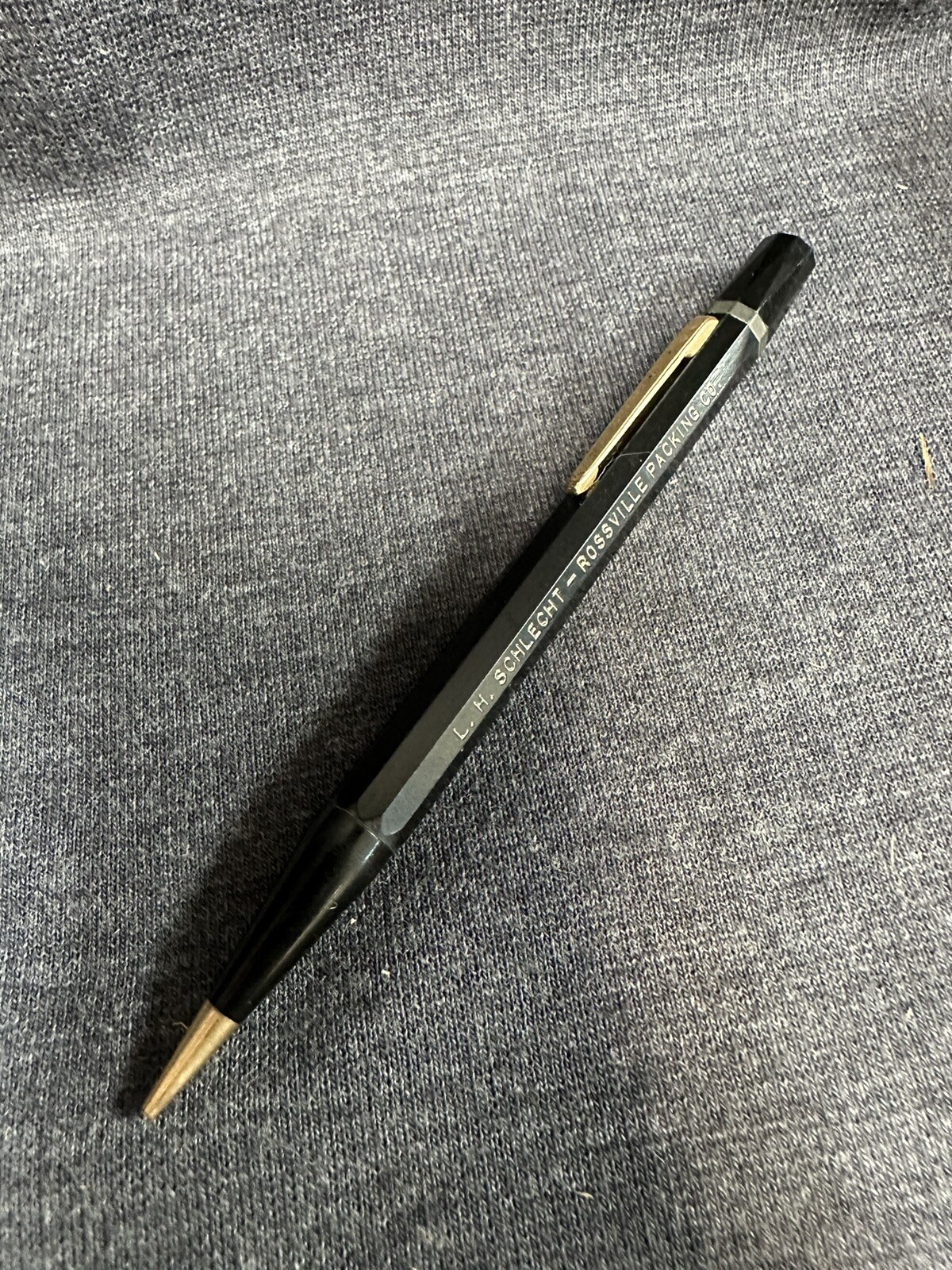Vintage Autopoint Mechanical Pencil Advertising LH Schlecht – Roseville Packing