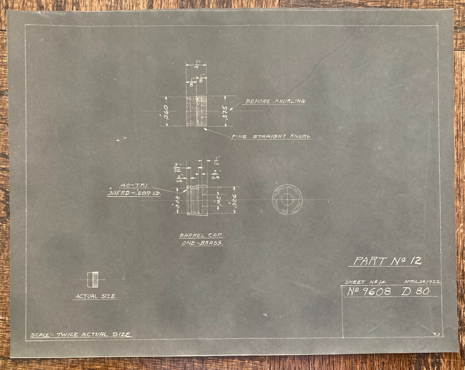 Lot of Original Antique 1922 Mechanical Pencil Pen Blueprints Industrial Archive