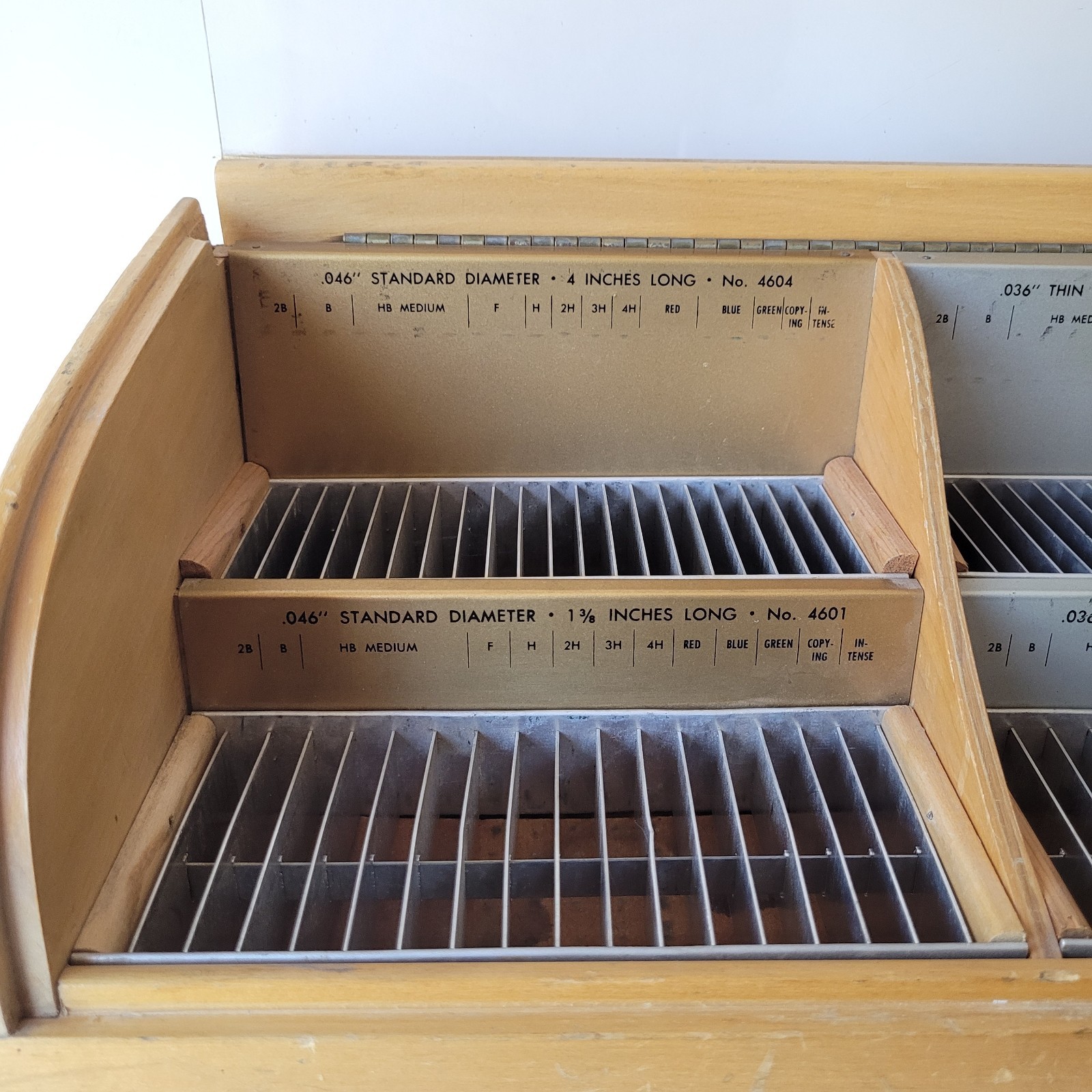 Vintage Eagle Pencil Co. Electronic Leads Store Shop Advertising Display Case