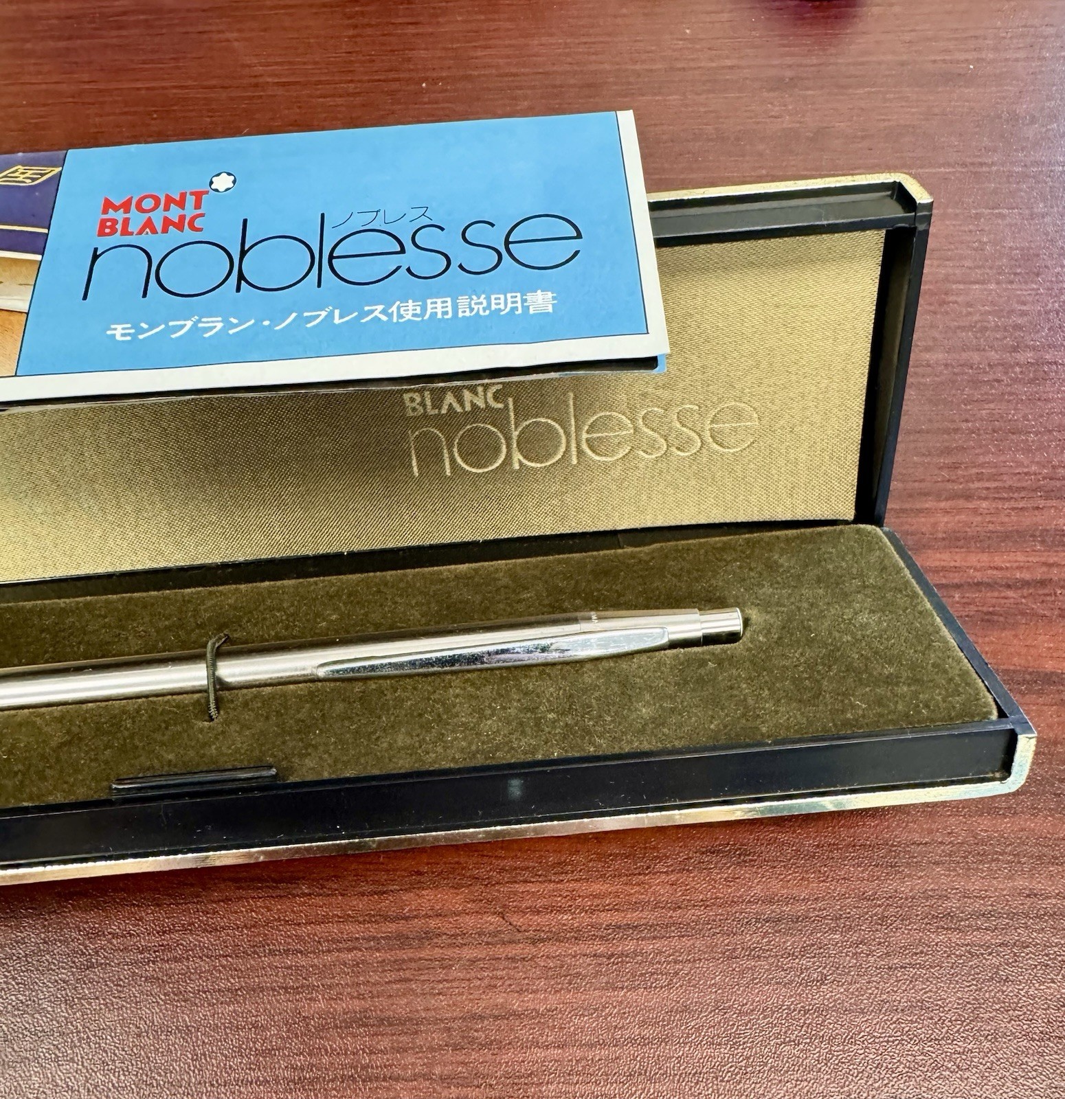 Montblanc Noblesse Silver Color 0.5 Original Box And Papers Good Condition