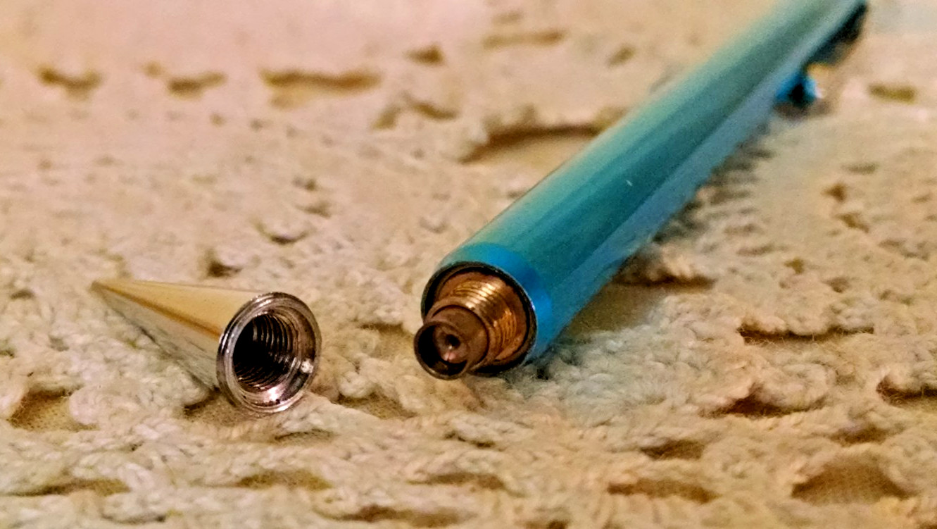 AutoPoint Mechanical Pencil Extendable Pointer AJ OJ Vintage Japan Metallic Blue