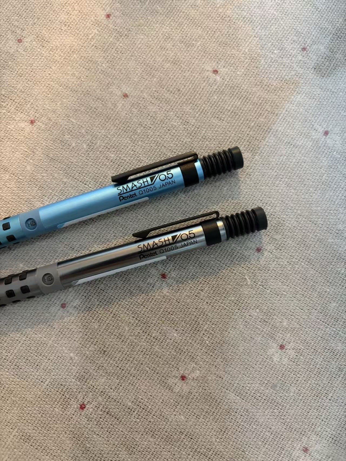 Pentel Smash Mech Pencil Q1005 Diamond Ltd 0.5mm 2 Pens 2 Erasers Japan