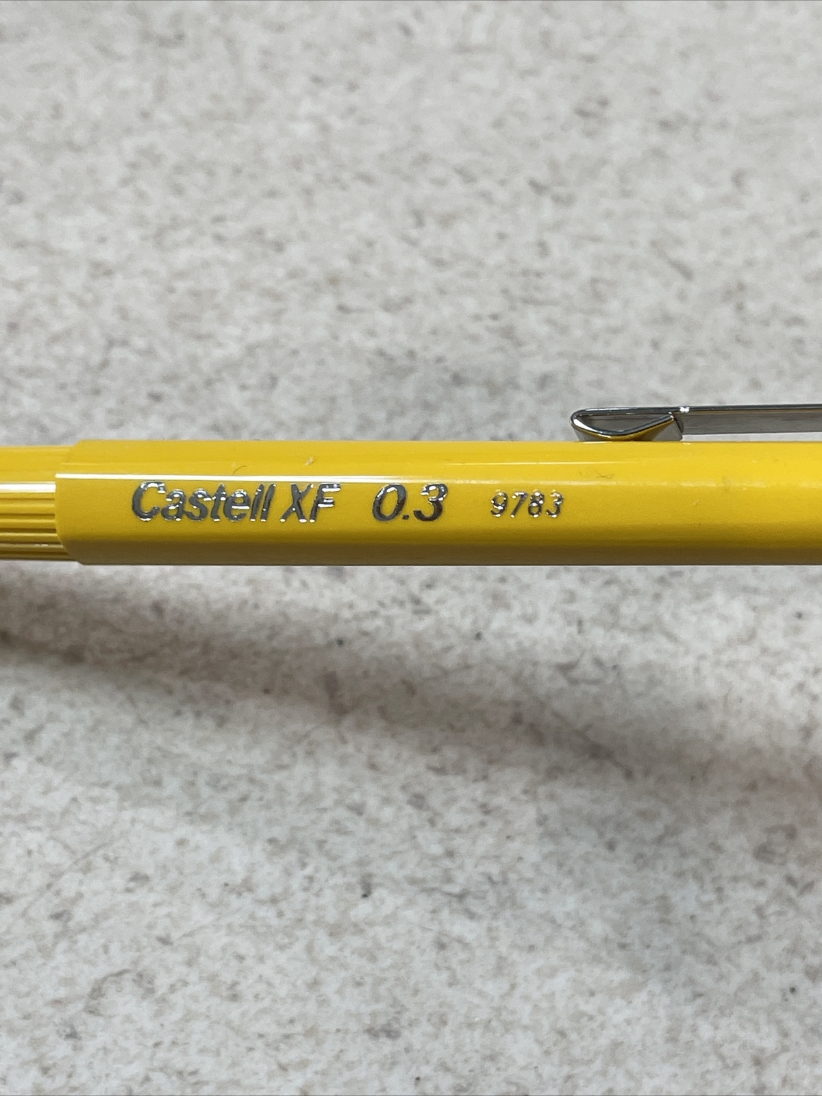 Castell XF Yellow Barrel Pencil 0.3mm #9783 – One Pencil