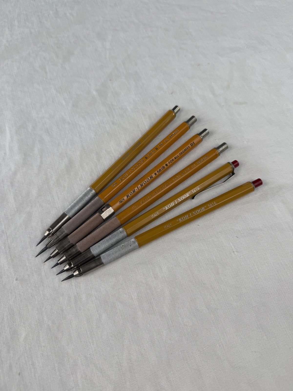 Vintage Koh-I-Noor 5616 lead holder mechanical Drafting Pencils Italy LOT