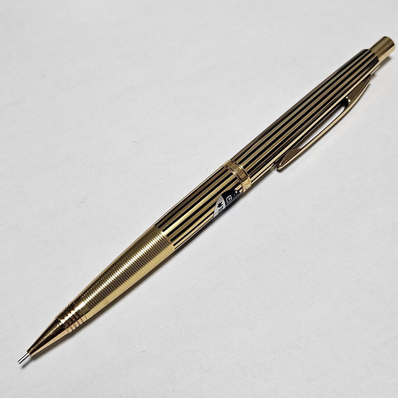 NOS Vintage OHTO Gold Striped Mechanical Pencil 0.5mm Discontinued Japan Rare
