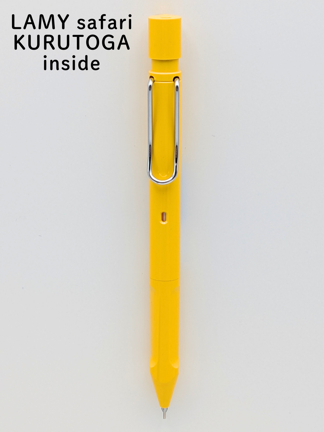 LAMY safari KURUTOGA Inside 0.5mm Mechanical Pencil Yellow – Custom Hybrid Model