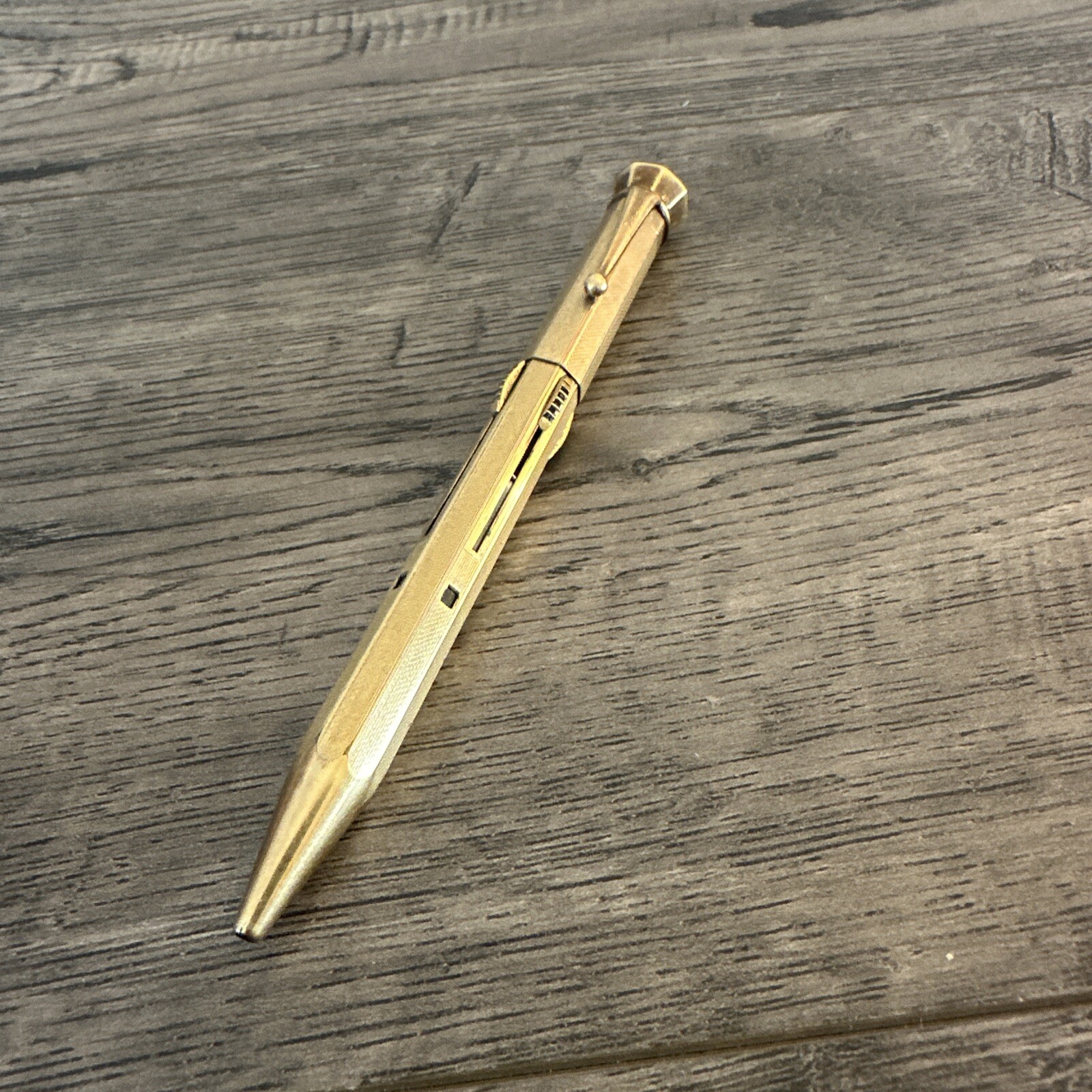 Vtg FEND SUPER NORMA Patent 4 Multi Color MECHANICAL PENCIL GOLD Germany