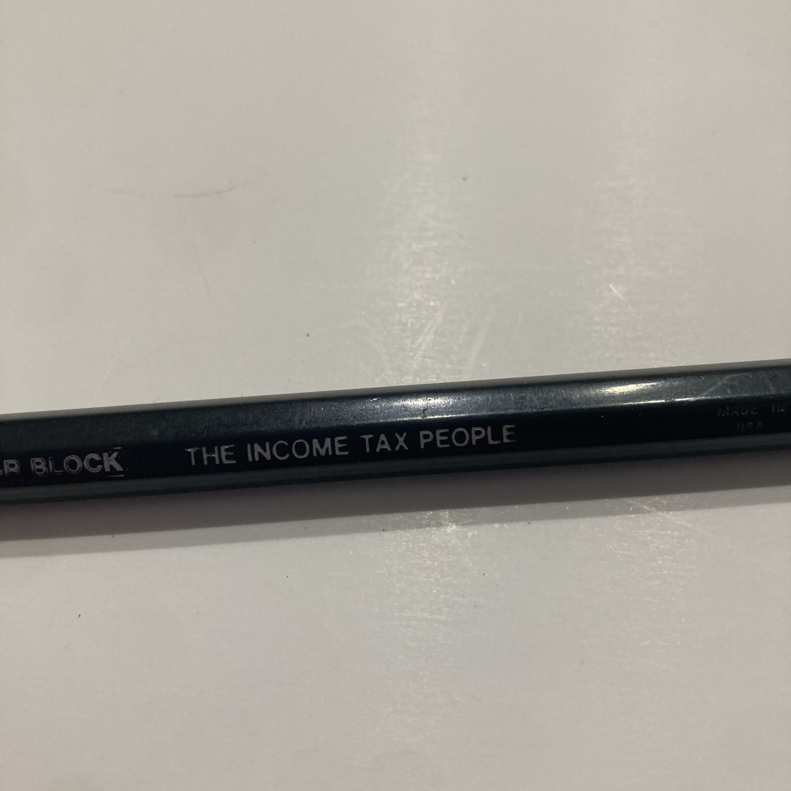 Vintage H & R Block Mechanical Pencil – The Income Tax People – Black