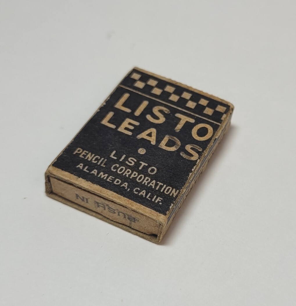 Vintage Listo Leads Black No. 162 Marking Made in USA California Boxed Collectab
