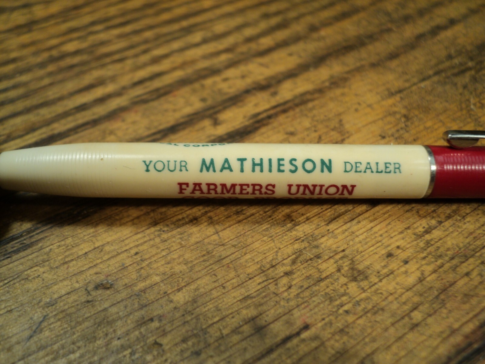 Vintage Short Vernon Mechanical Pencil Mathieson Farmers Union Clay Center KS