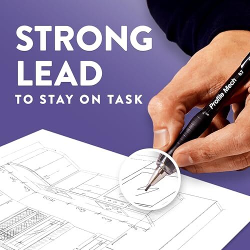 Profile Mech Mechanical Pencil 0.7mm, #2 Pencil Lead, Great for Office 8 Count