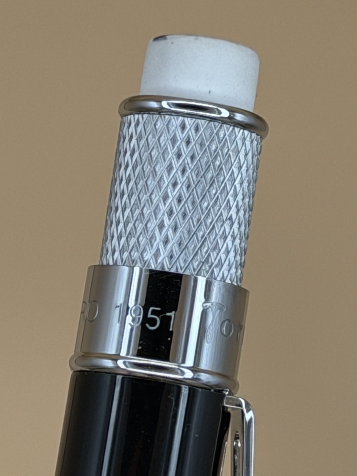 Retro 51 Tornado Black Lacquer 1.15mm Mechanical Pencil Chrome Works