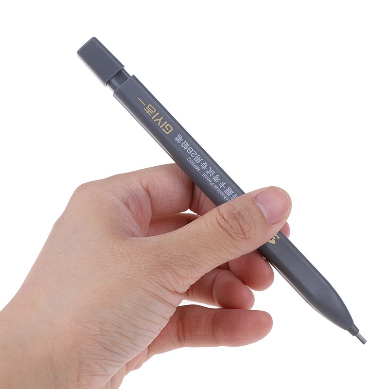 2B Lead Holder Exam Mechanical Pencil With 6PCs Lead Refill Set Student SuppC-cx