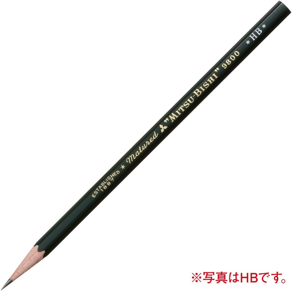 Mitsubishi Pencil Pencil 9800 B K9800B Dozen (12 Pieces)