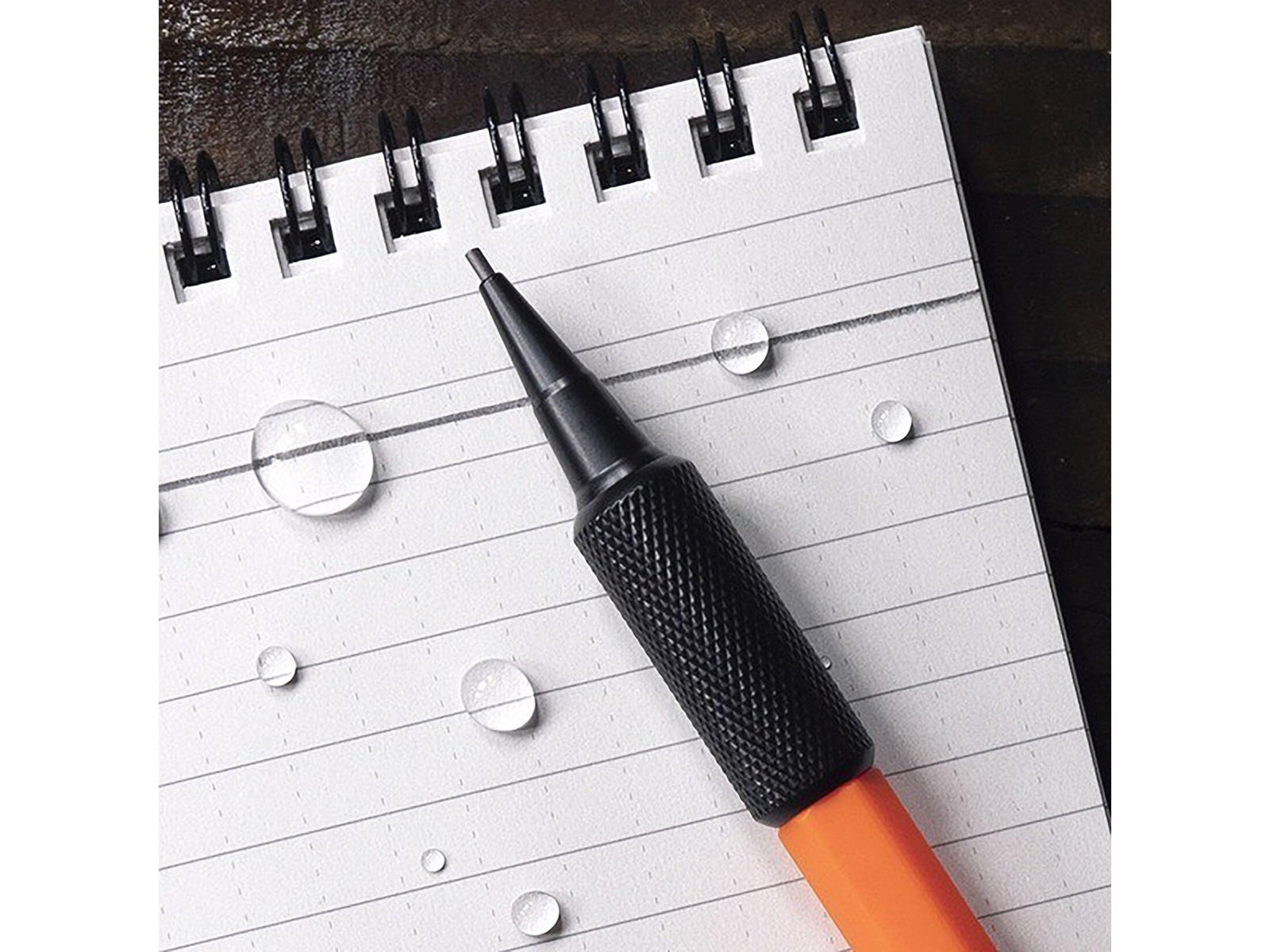 Rite in the Rain Mechanical Pencil Orange 13mm Lead Durable Grip for Tough Co…