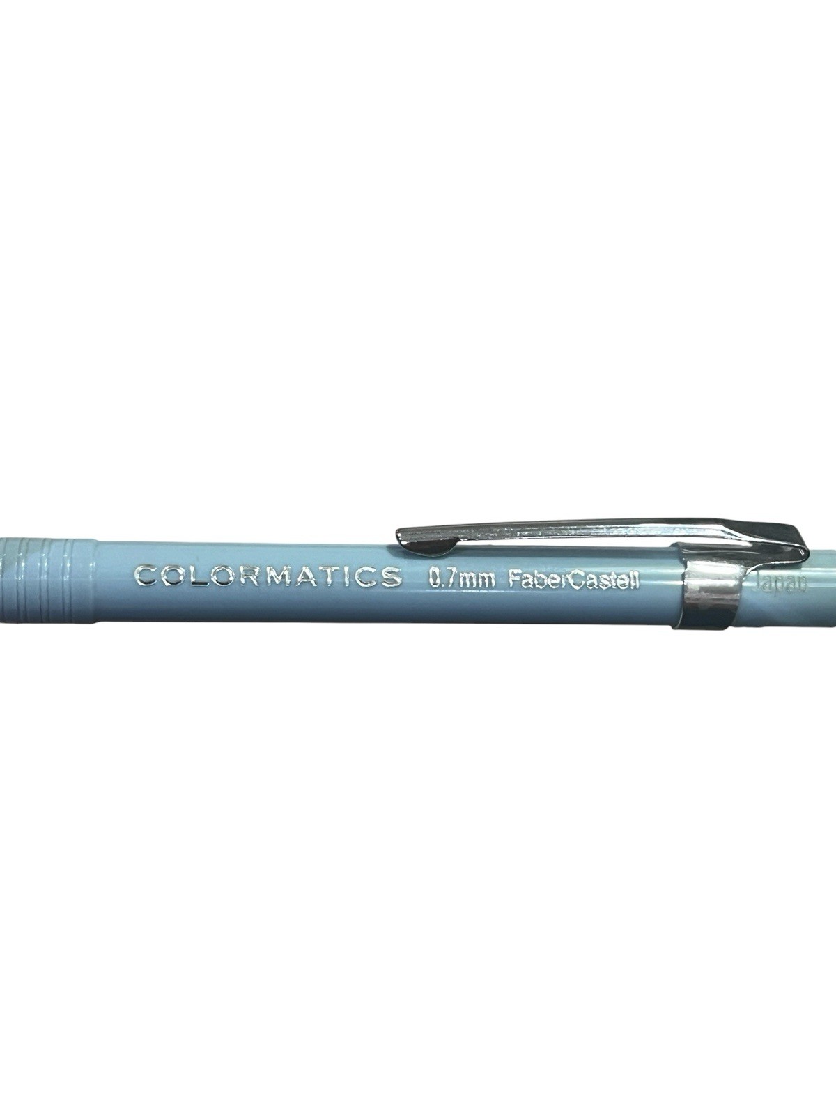 Vintage Powder Blue Colormatics Faber Castell 0.7mm Silver Chrome Pencil