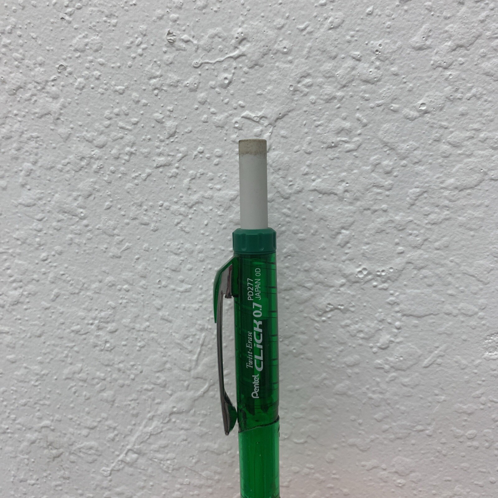 Vintage Pentel Twist-Erase PD277 Mechanical Pencil Green Drafting Drawing