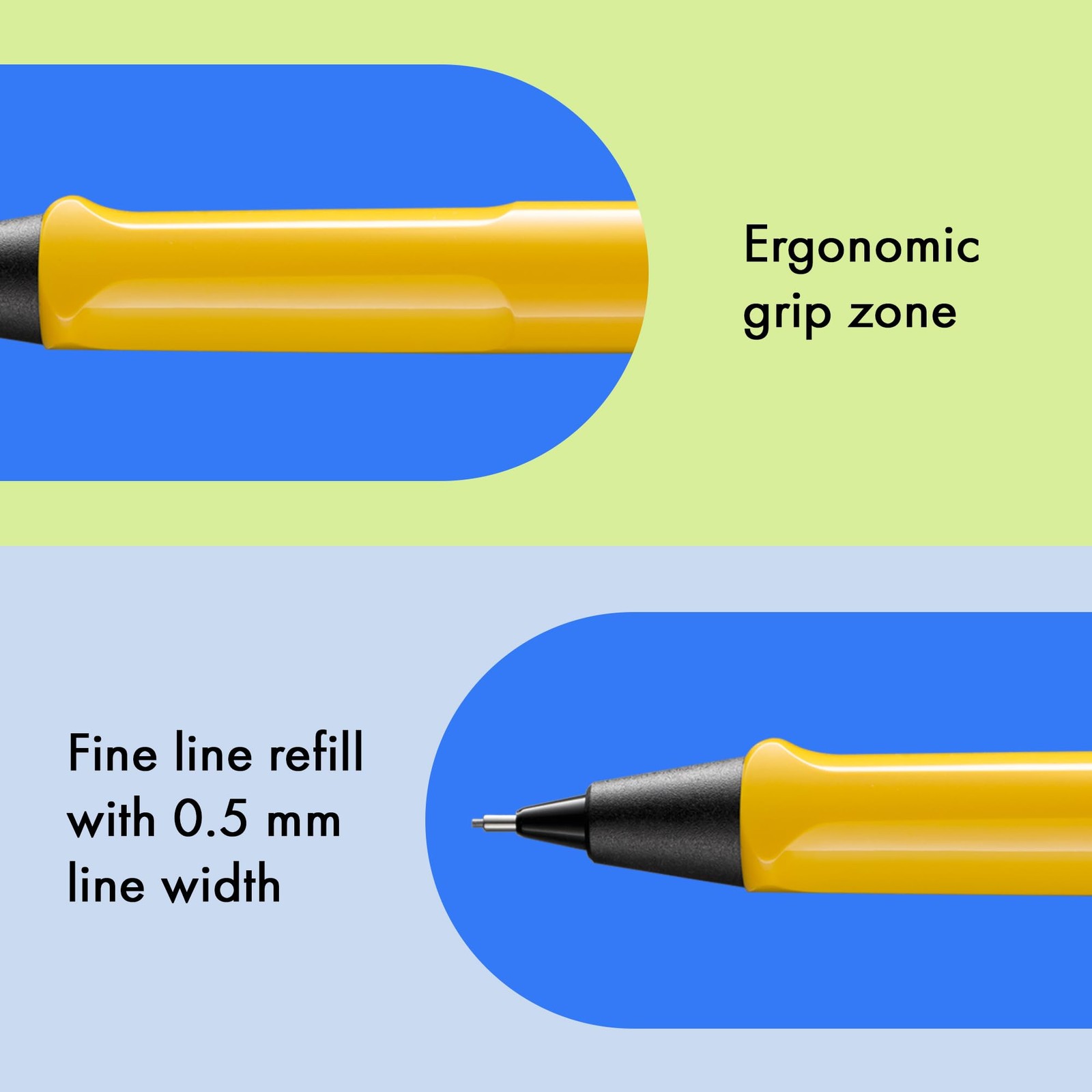 LAMY safari yellow – Mechanical Pencil with ergonomic grip Office Product