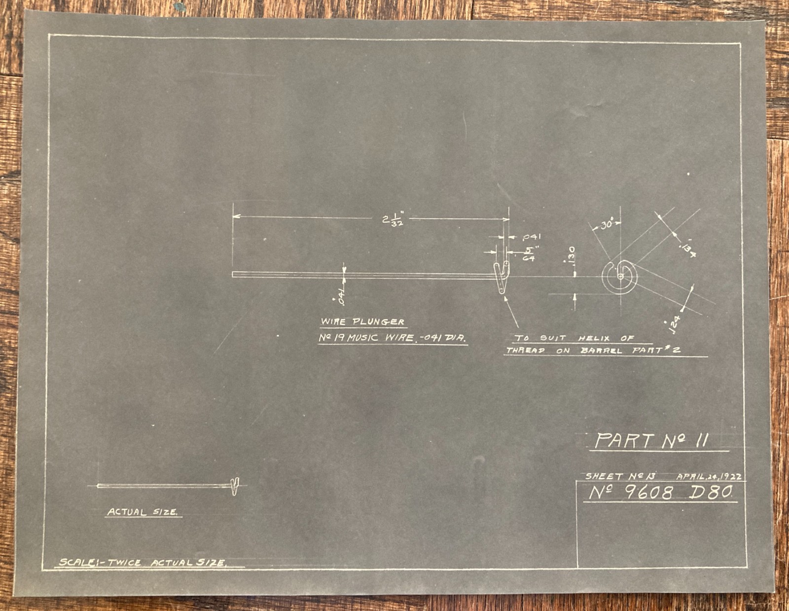 Lot of Original Antique 1922 Mechanical Pencil Pen Blueprints Industrial Archive