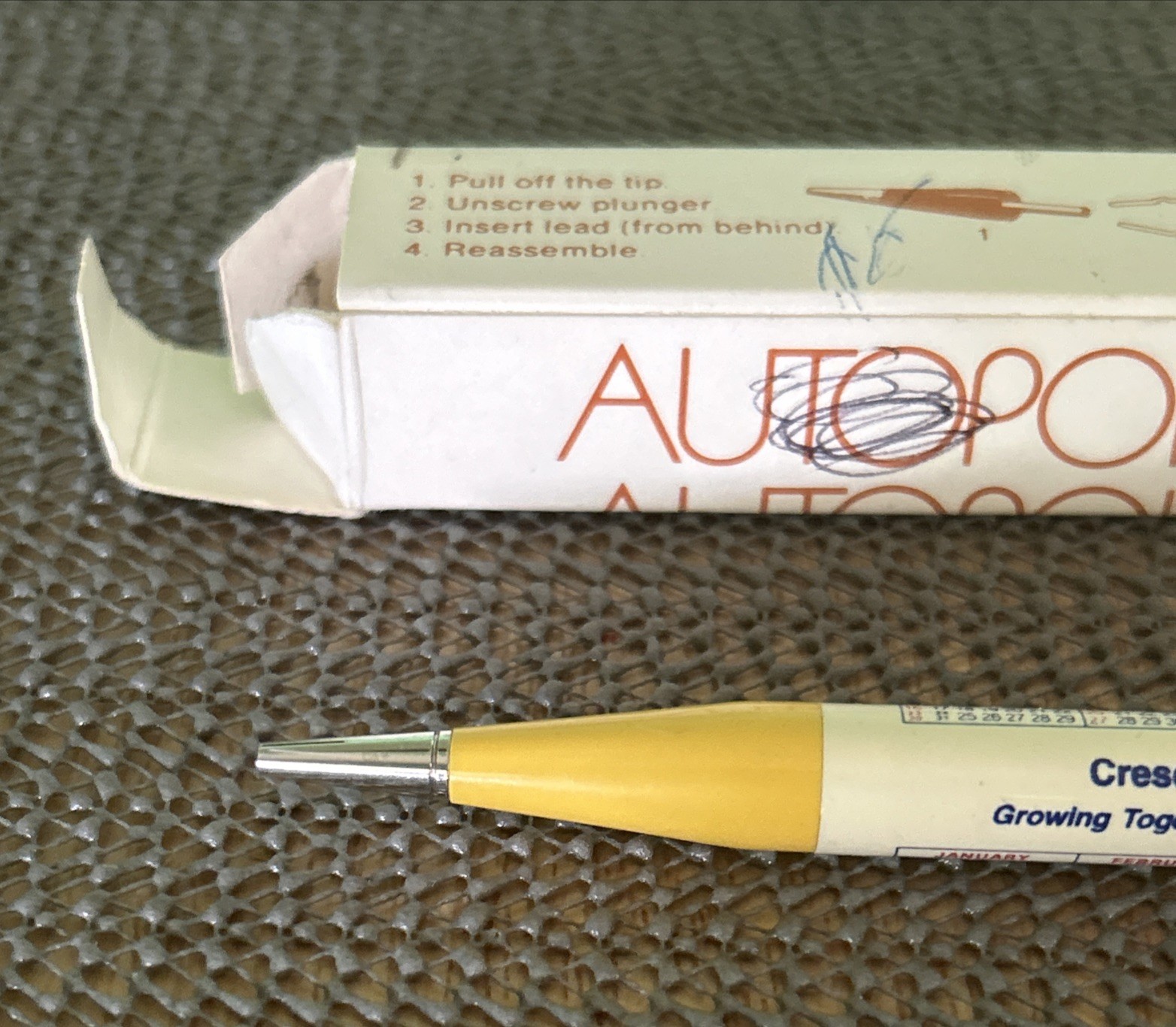 Vintage Autopoint Mechanical Pencil Crescent Electrical Supply Co, USA NOS