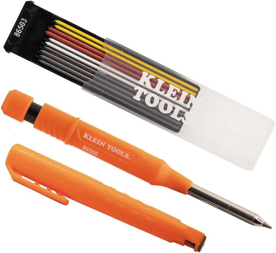 80189 Skribes 2.8 mm Mechanical Carpenter Pencil with Built-In Sharpener and …