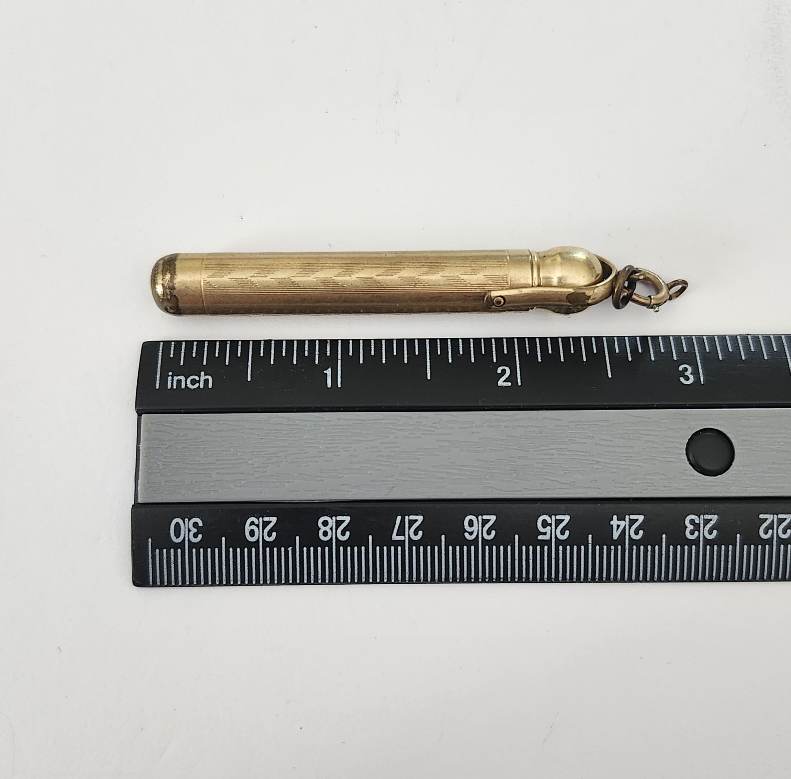 Vintage Simmons Gold-Plated Mechanical Pencil Mini Pocket Size Keychain