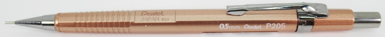 Pentel P200 Collection Metallics – Rose Gold, Set of 3 (Brazil)