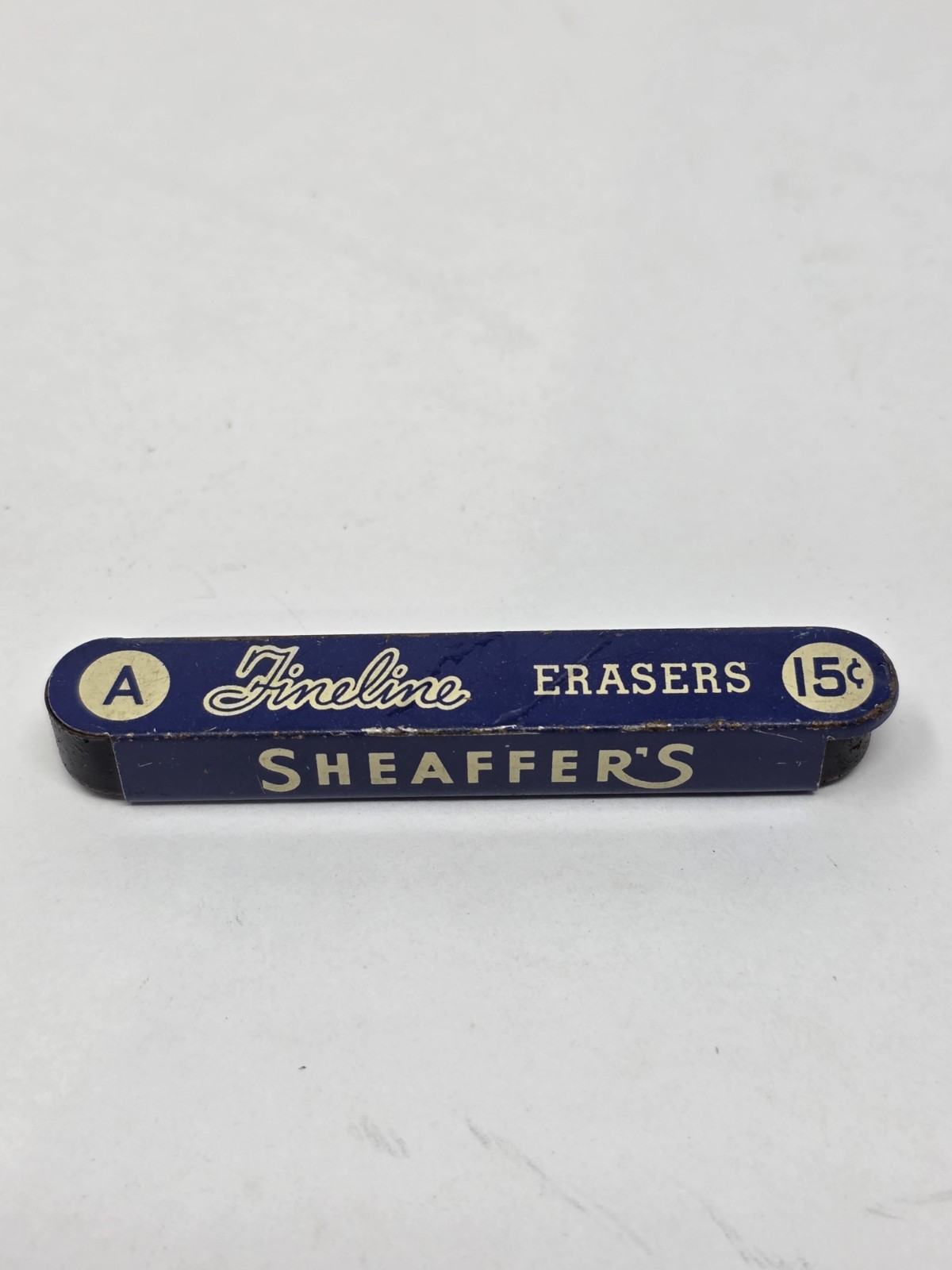 Vintage Sheaffer’s Fineline A Erasers Tin 15 cents