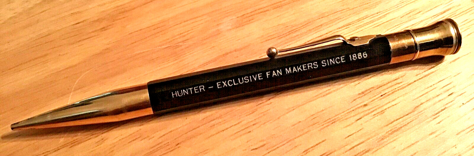 Vintage HUNTER – Exclusive Fan Makers Since 1886 Gold Filled Mechanical Pencil