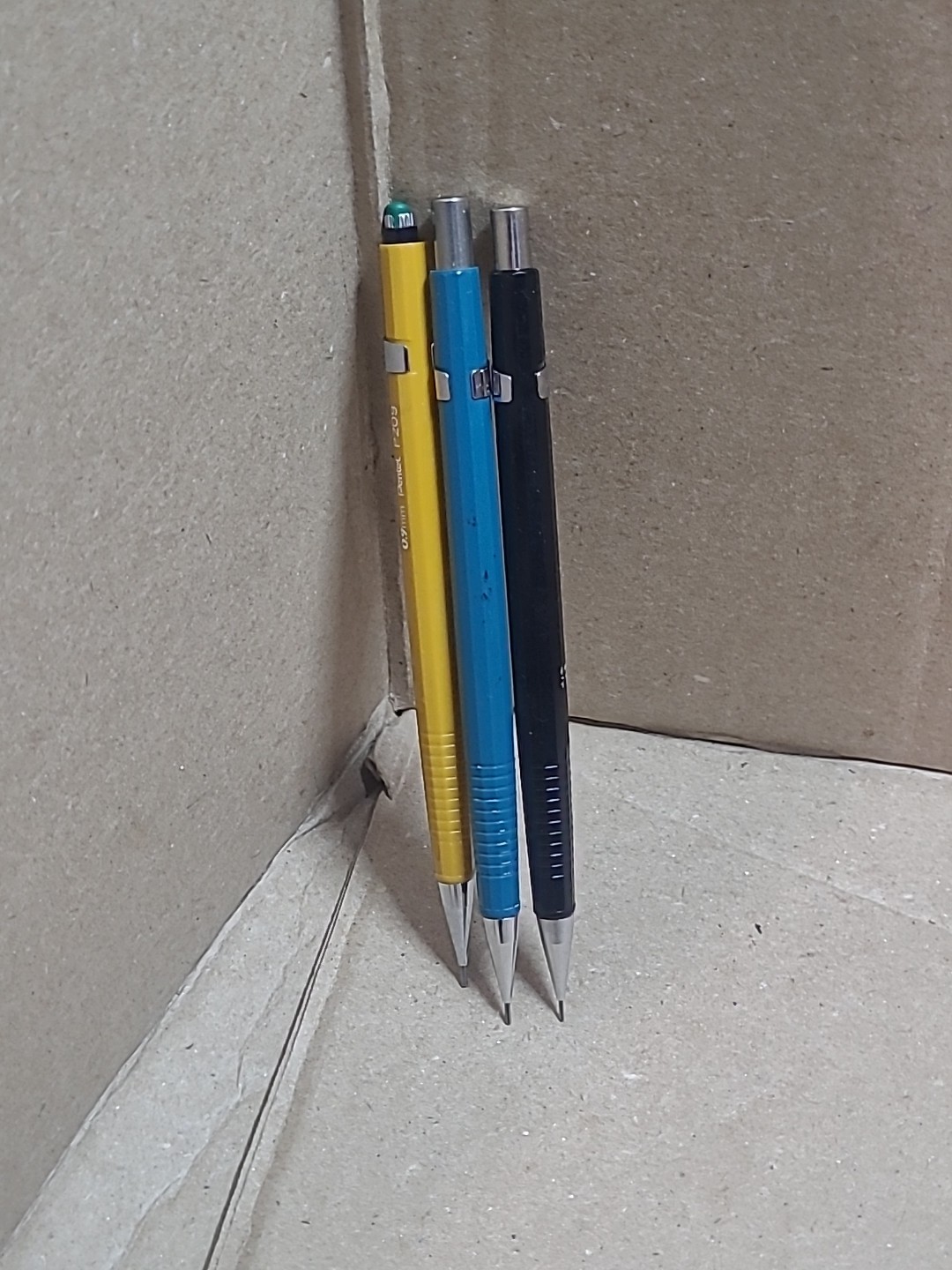 pentel mechanical pencil lot 0.5mm P205 0.7mm P207 0.9mm P209 Vintage