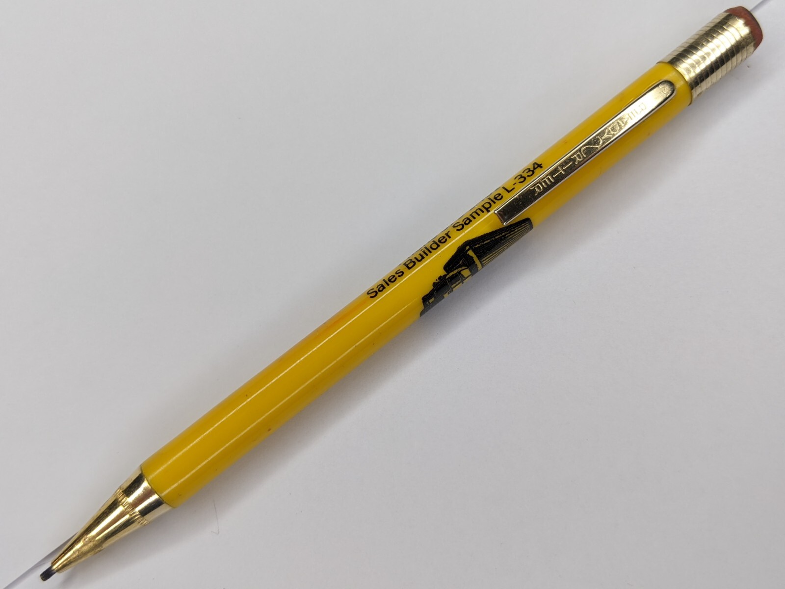 c1970s ReadyRiter Sales Builder Sample Mechanical Pencil Truck Trucking G40