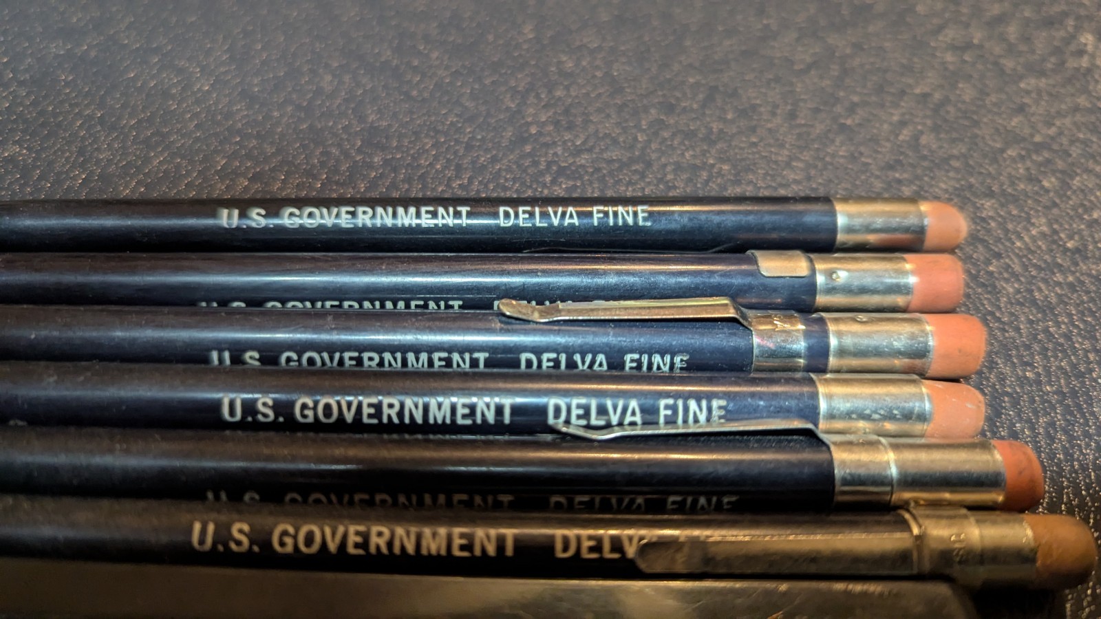 Vintage Lot of SIX US Government Mechanical Pencils ~Skilcraft, Autopoint