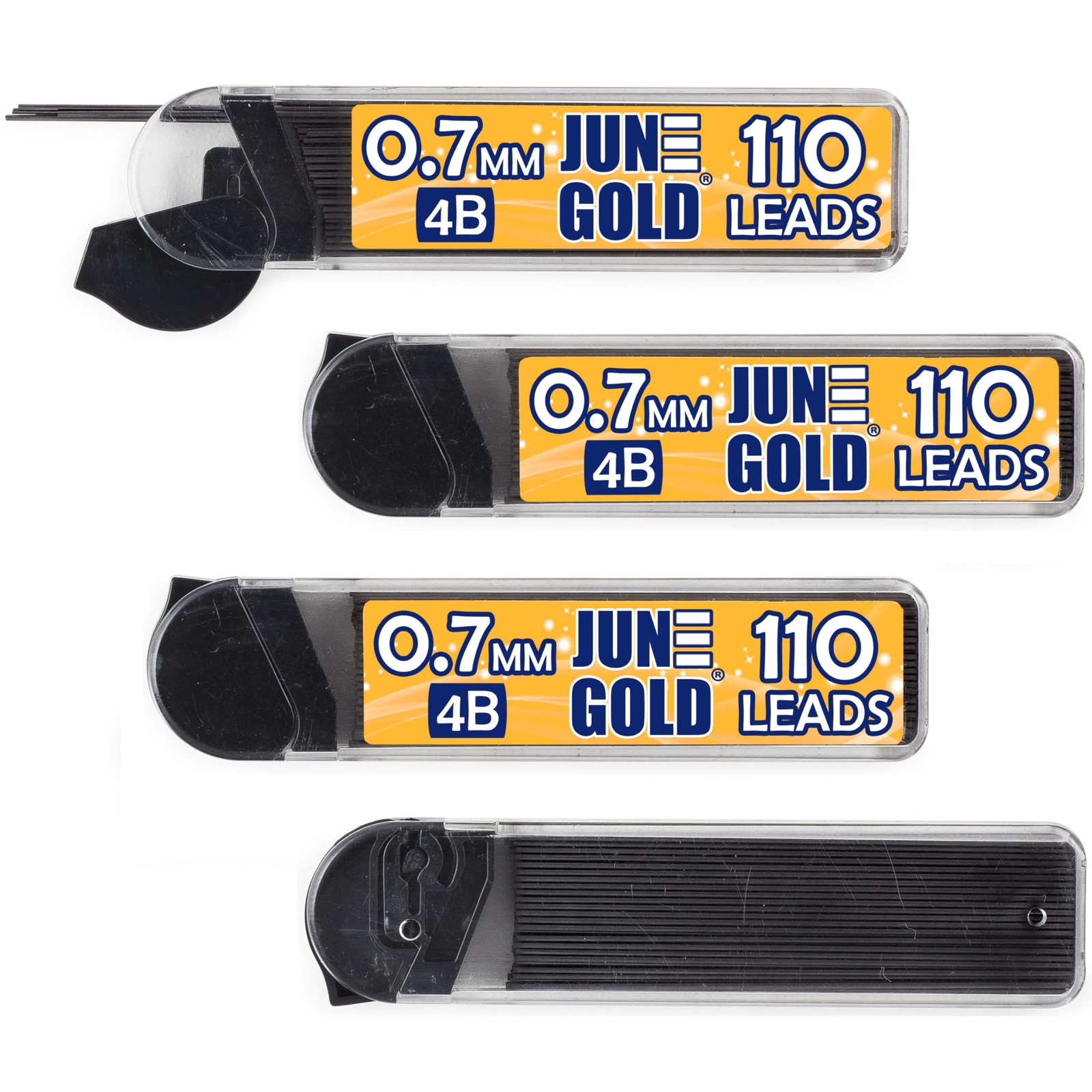 440 Pieces 0.7 mm 4B Lead Refills 110 Per Dispenser Medium Thickness Break