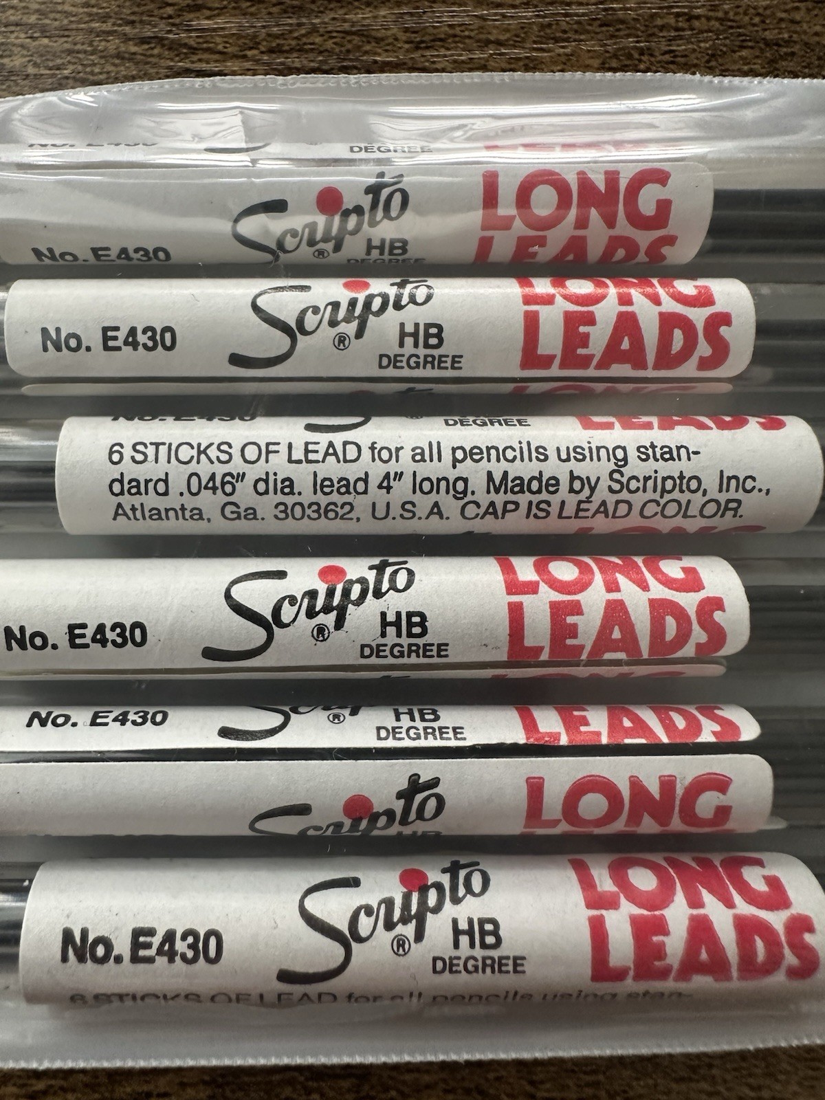 Scripto E430 HB Long Lead Refill .046″ (1.1 mm) Similar To E439 Lot Of 6 NOS