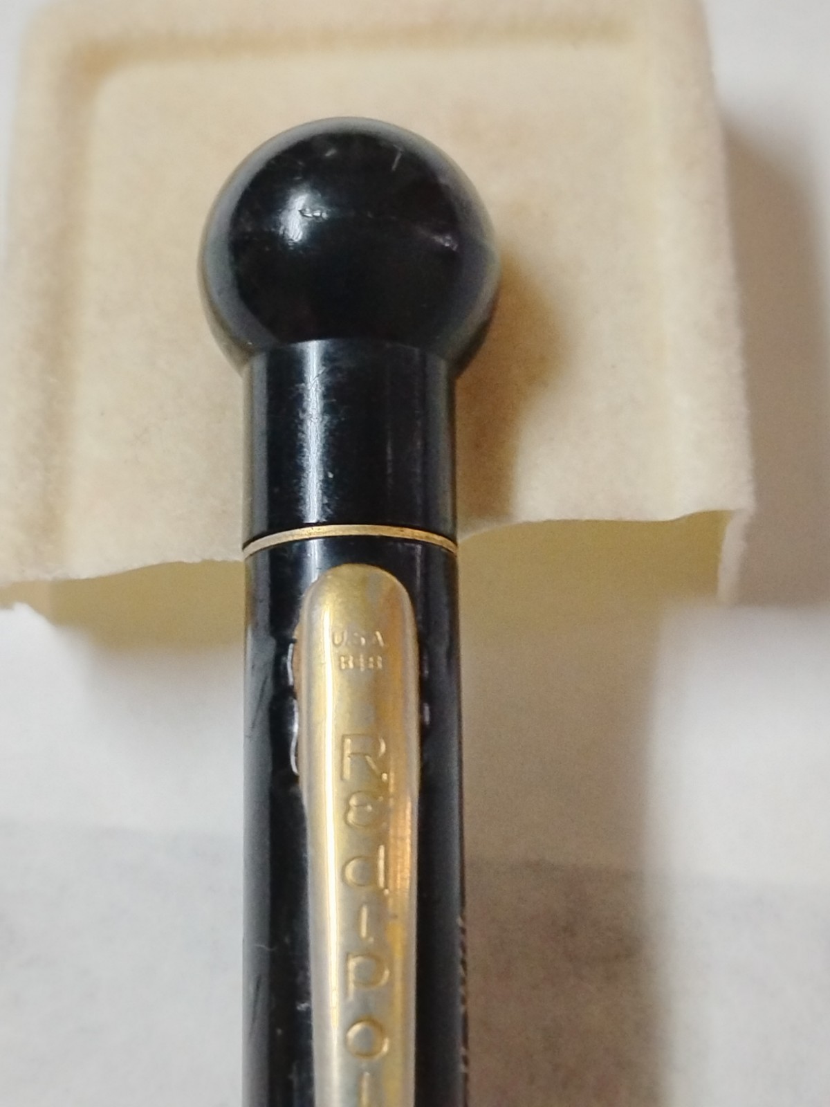 Vintage 1950s Redipoint Advertising pencil”Liquor Store” 8 Ball #D2