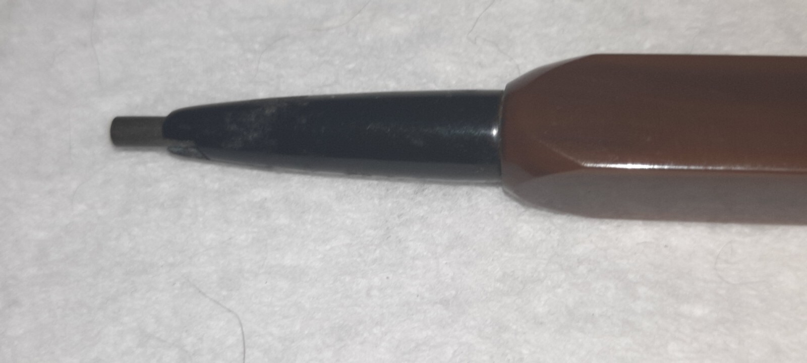 Unmarked BAKELITE? Brown & Black Square Working Mech Pencil