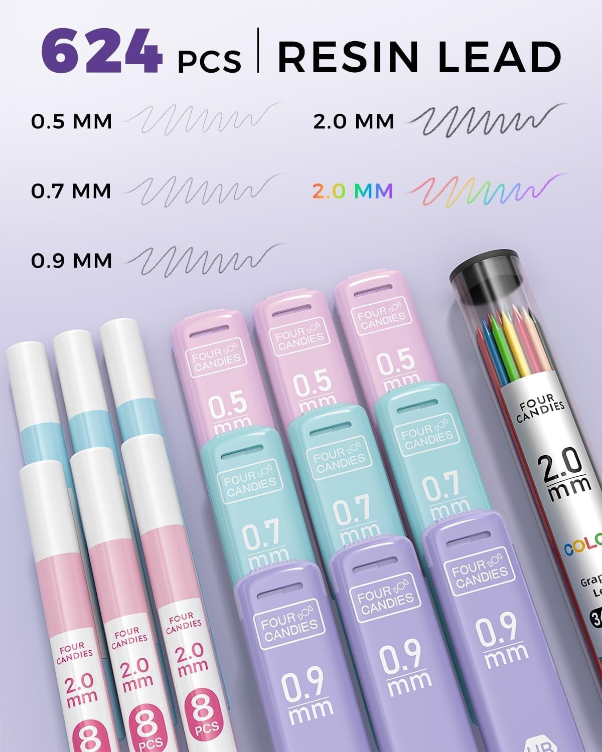 36PC Mechanical Pencil Collection: Multiple Sizes & Creative Essentials
