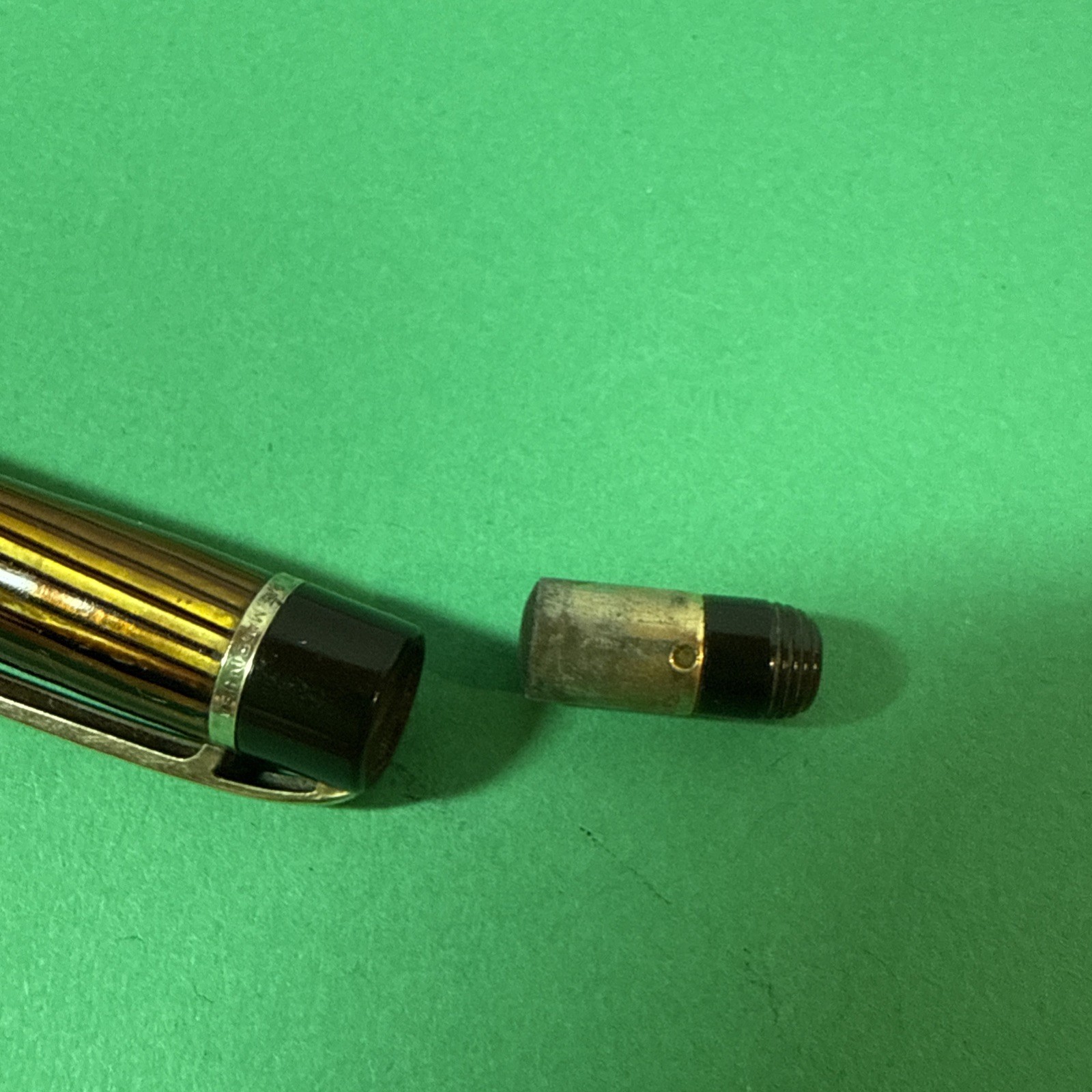 Vintage Eversharp Skyline Striped Mechanical Pencil Thin Lead Engraved