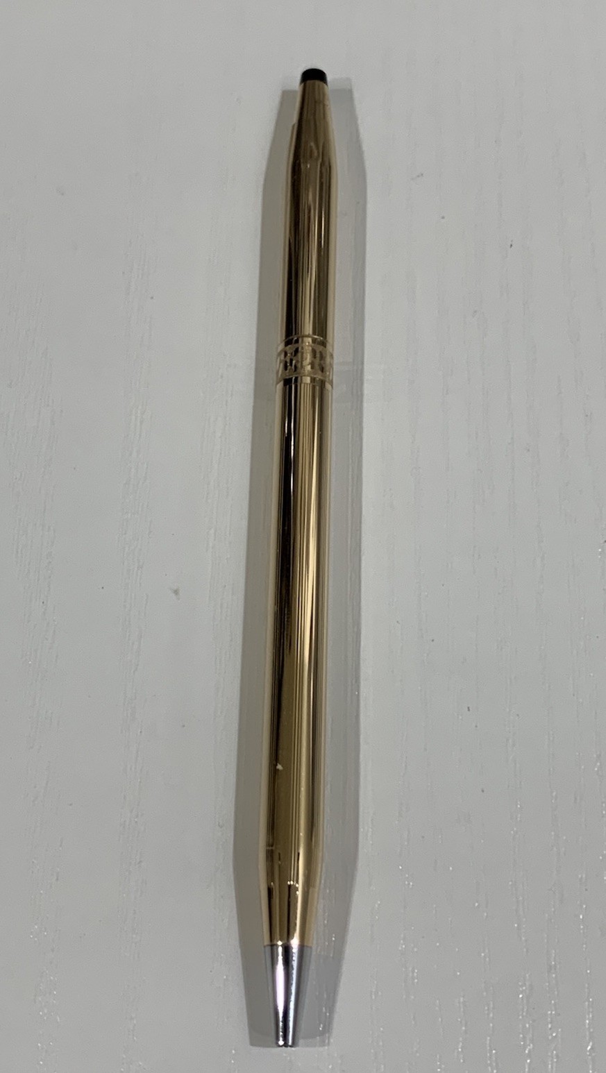 CROSS For Her 14kt Gold Filled Rose Design Pen With CROSS Leather Pen Purse