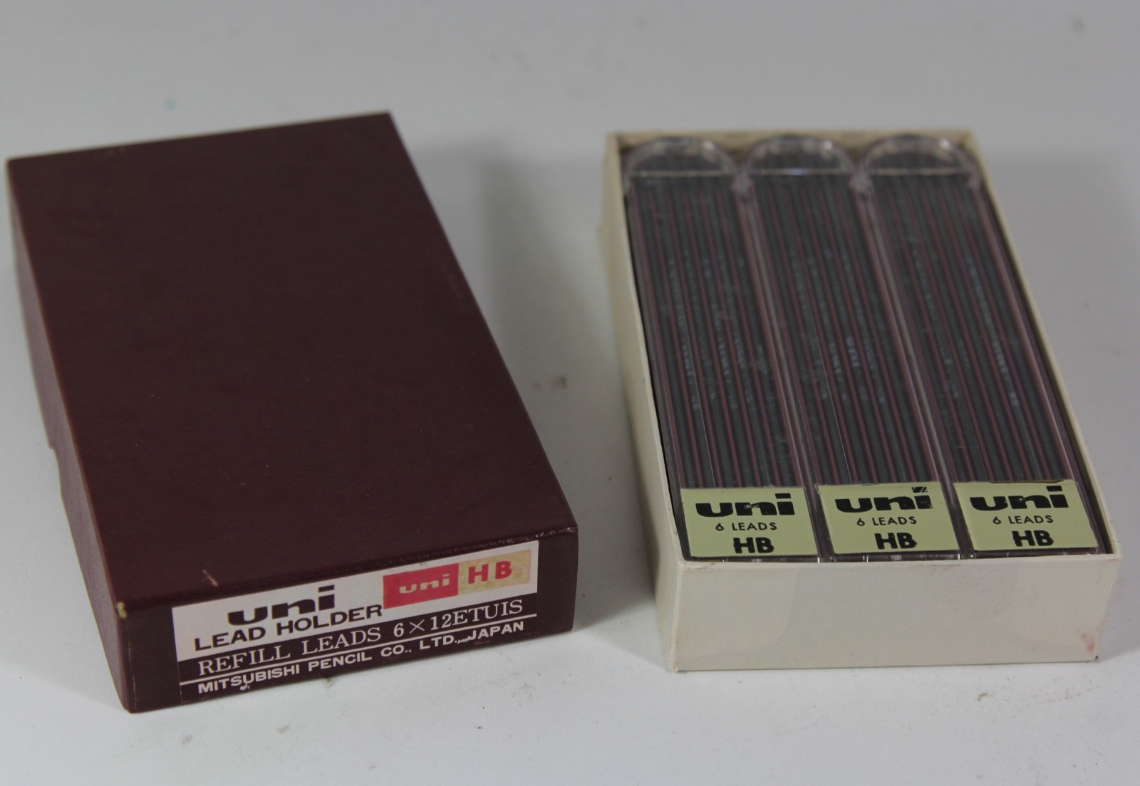 Uni 2.0mm Pencil Lead Refill HB Drawing, Sketching Box of 12