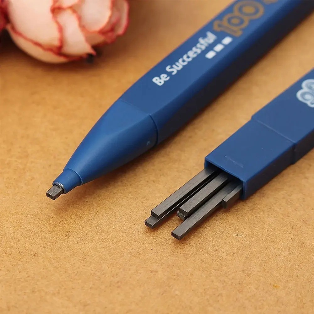 0.9mm 2B Mechanical Pencil Set – Includes 1 Pencil & 6 Lead Refills – Black Lead